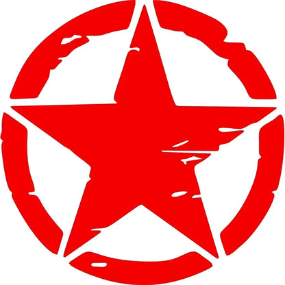 Oscar Mike Freedom Edition Army Star Sticker Motorcycle Stickers