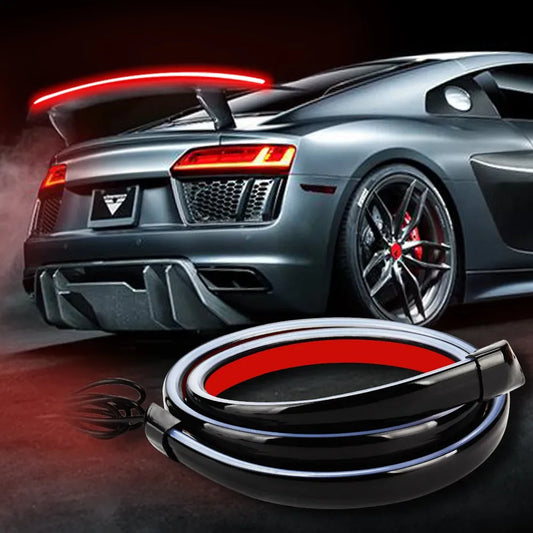 Rear Spoiler Mount Brake Stop Warning Turn Signal Strips