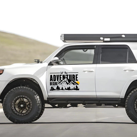 Let Adventure Begin Off Road Sticker Glass Window Body