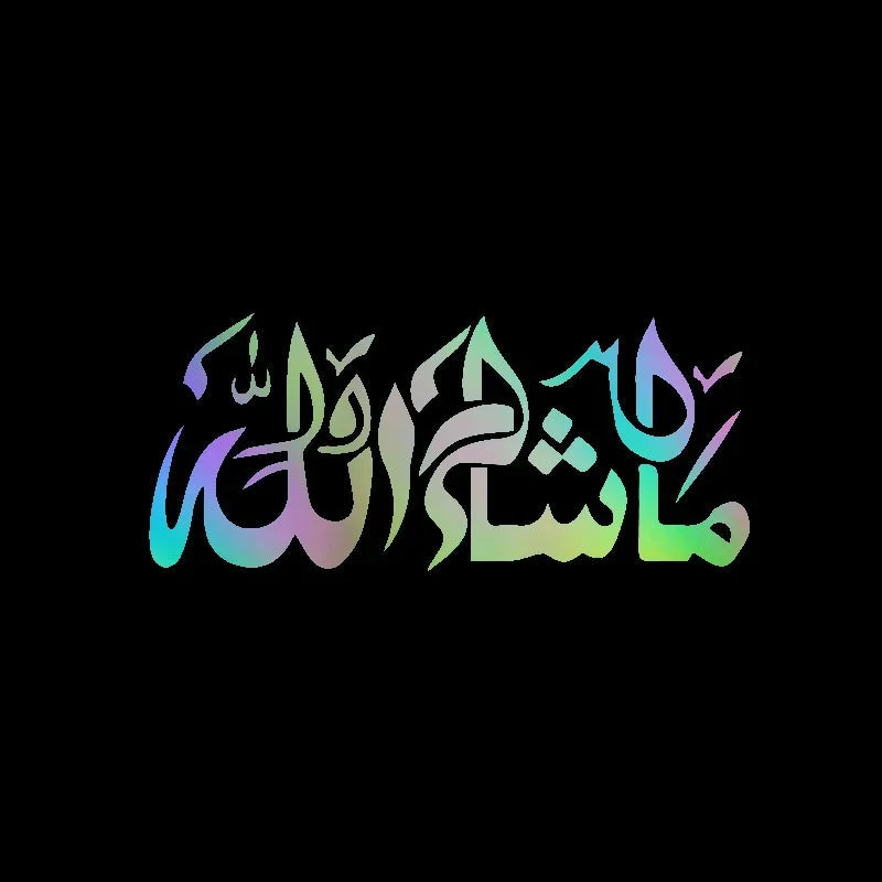 Mashallah Islamic Art Stickers Sticker Sunscreen Waterproof