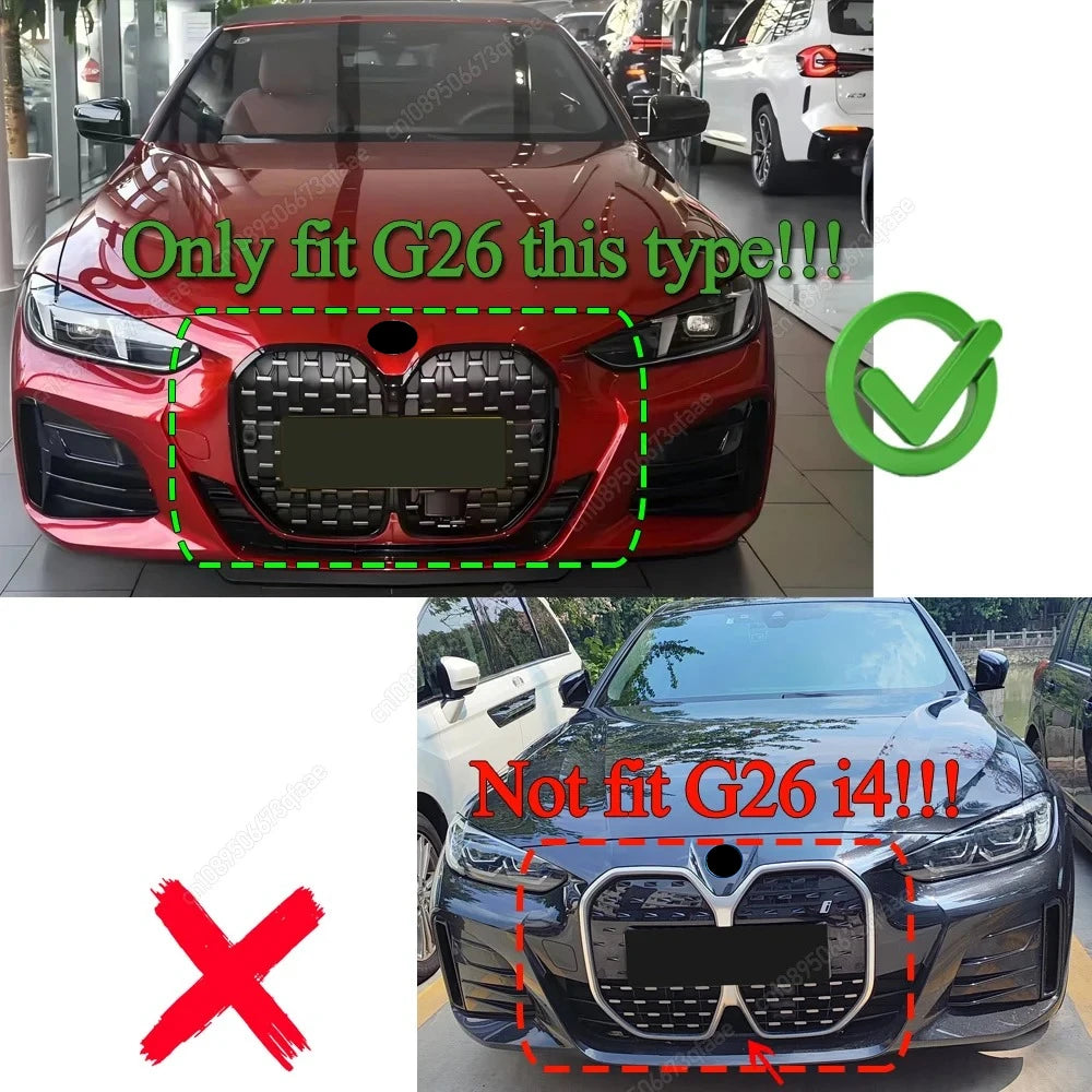 For BMW 4 Series G26 4-Door Front Grille Kidney Bumper Grills
