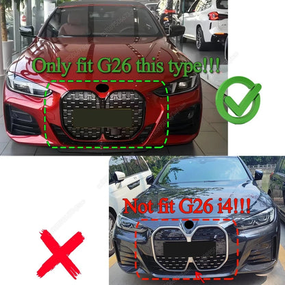 For BMW 4 Series G26 4-Door Front Grille Kidney Bumper Grills