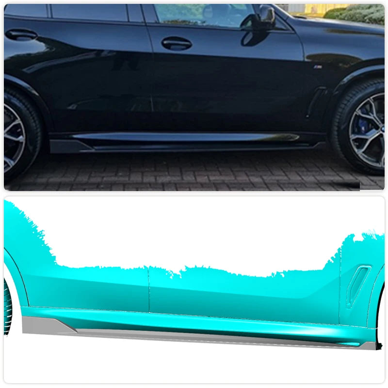 For BMW X5 G05 M-Sport 4-Door Side Skirts Extensions Carbon