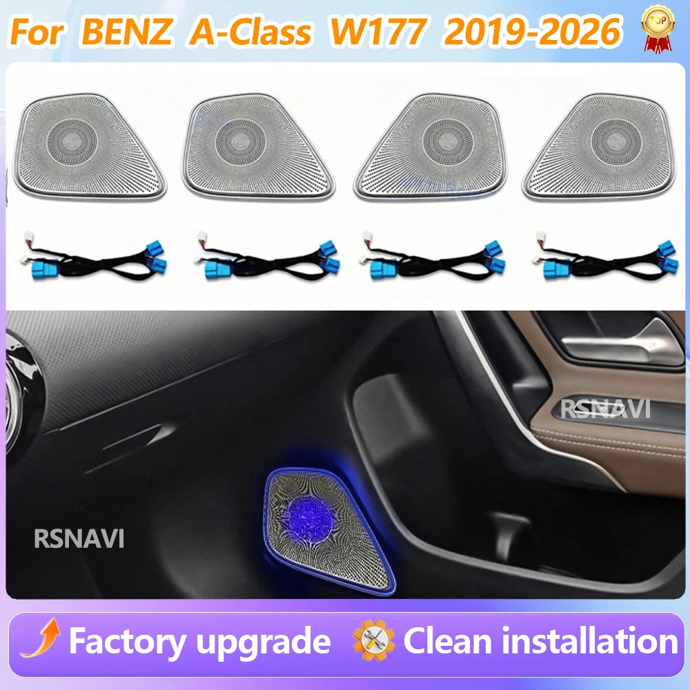 For Benz A-Class W177 W118 2019-2026 Colors Speaker Cover Door