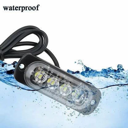 For Boats 12V 4-led Warning off-road Truck Safety Emergency Work