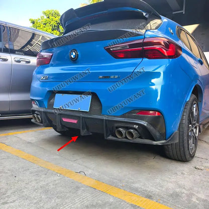 For BMW X2 F39 Rear Bumper Carbon Fiber 3PCS Diffuser Lip