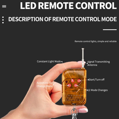 Wireless Grille Warning Strobe Flashing Beacon 12V 24V