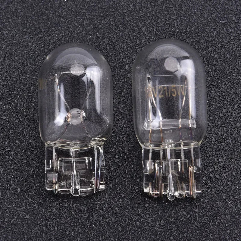 10PCS T20 W21W 7440 Sidelight Bulb Clear Glass Halogen