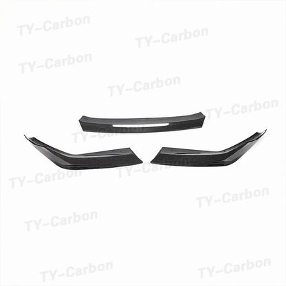 For BMW F90 Lci M5 G30 3PCS Set Real Carbon Fiber Front Lip
