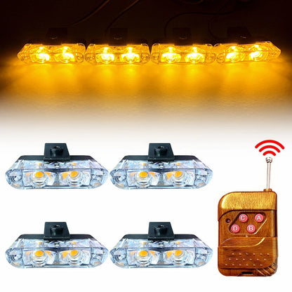 Strobe Grille Flashing Bar Emergency Beacon Amber Traffic Safety