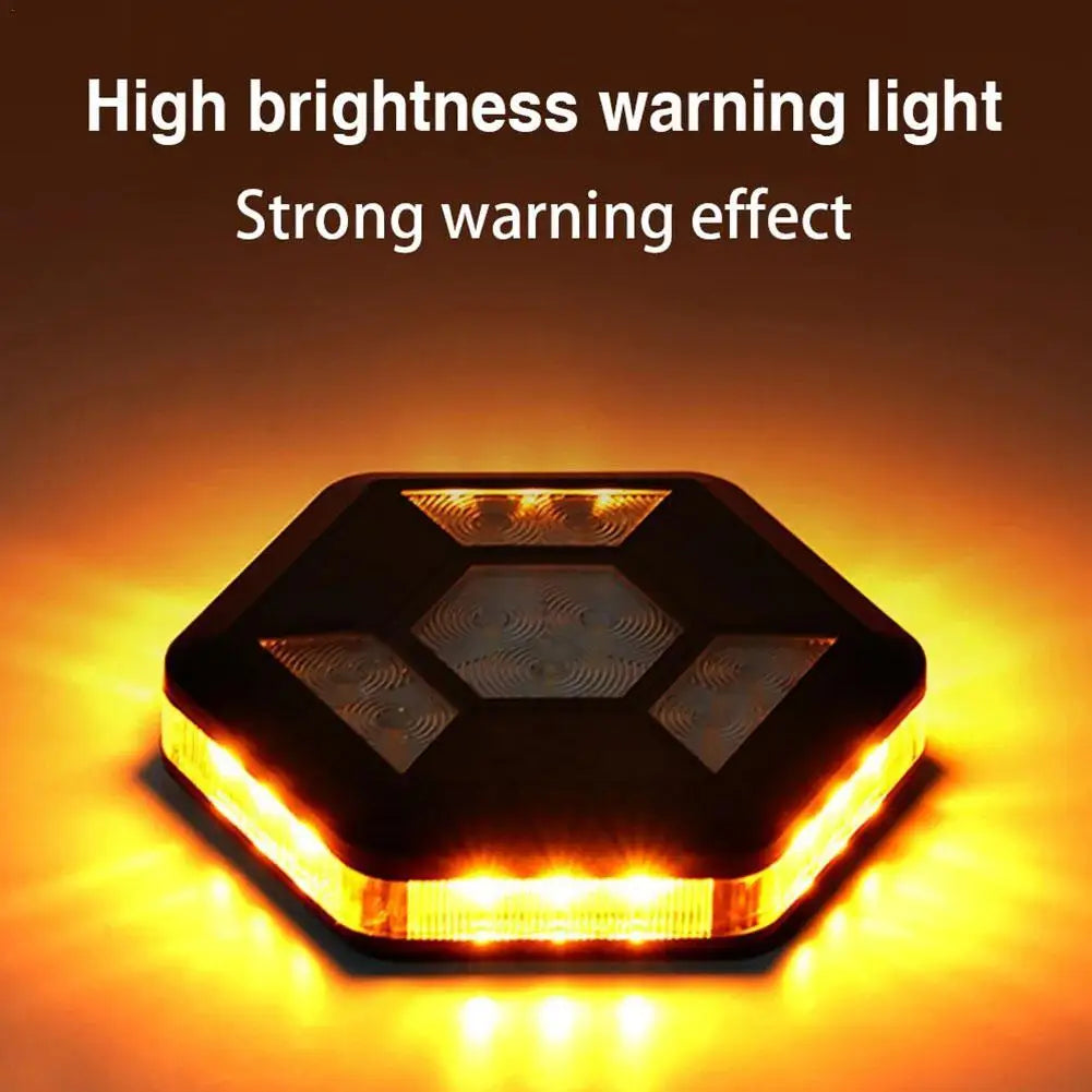 2PCS Rotating Magnetic Warning Flashing Safety Signal