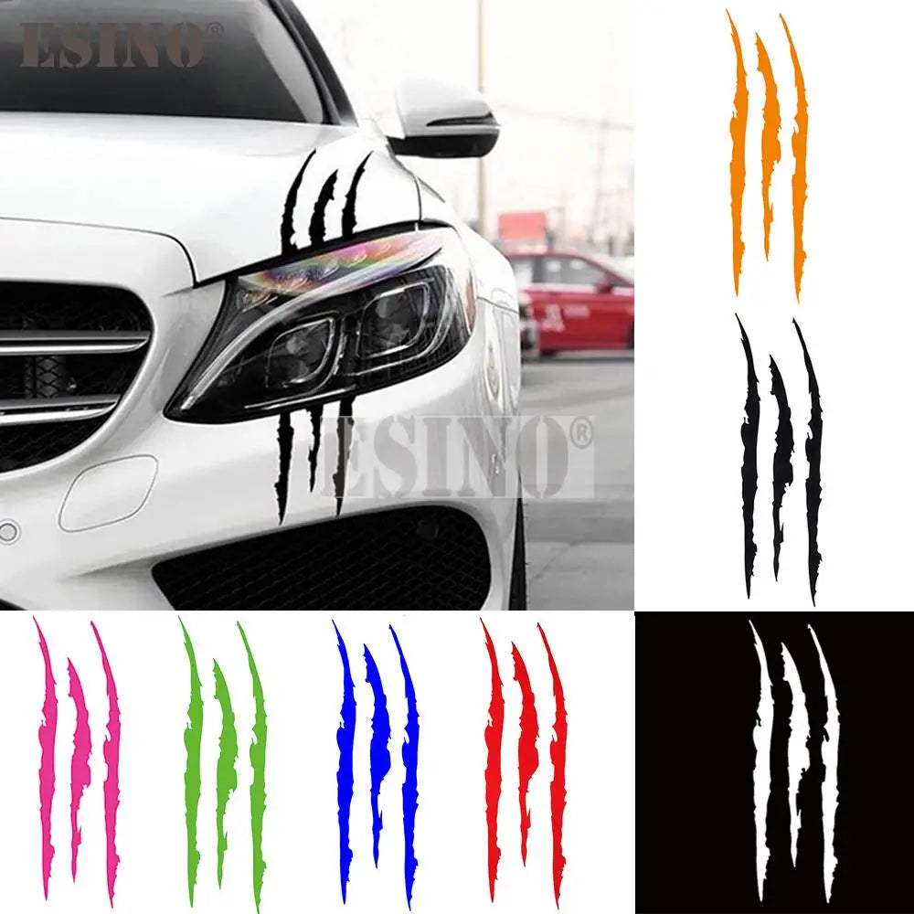 Ghost Claw Scratch Stripe Marks Headlight Decal Vinyl Body