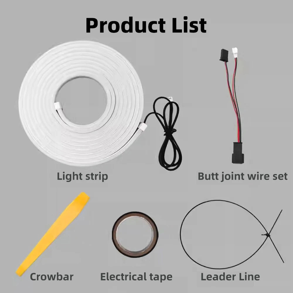 For BMW 1 2 3 5 Rear Trunk Strip Series E90 E60 E70 E46 F10