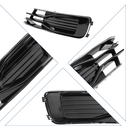 For Audi A6 C7 Sedan 2016 Front Bumper Fog Grilles Grille Cover