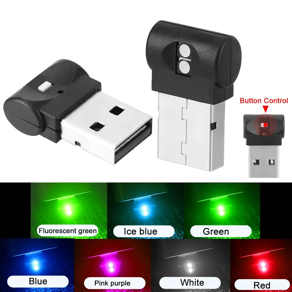 MINI USB Foot Emergency Lighting Interior Plug Play Atmosphere