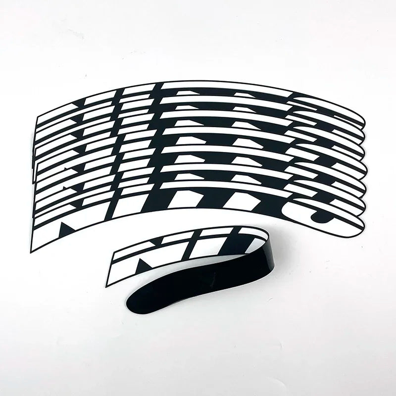 8PCS Tire Wheel Stickers Label Motocross Bike Motorcycle