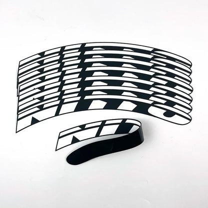 8PCS Tire Wheel Stickers Label Motocross Bike Motorcycle