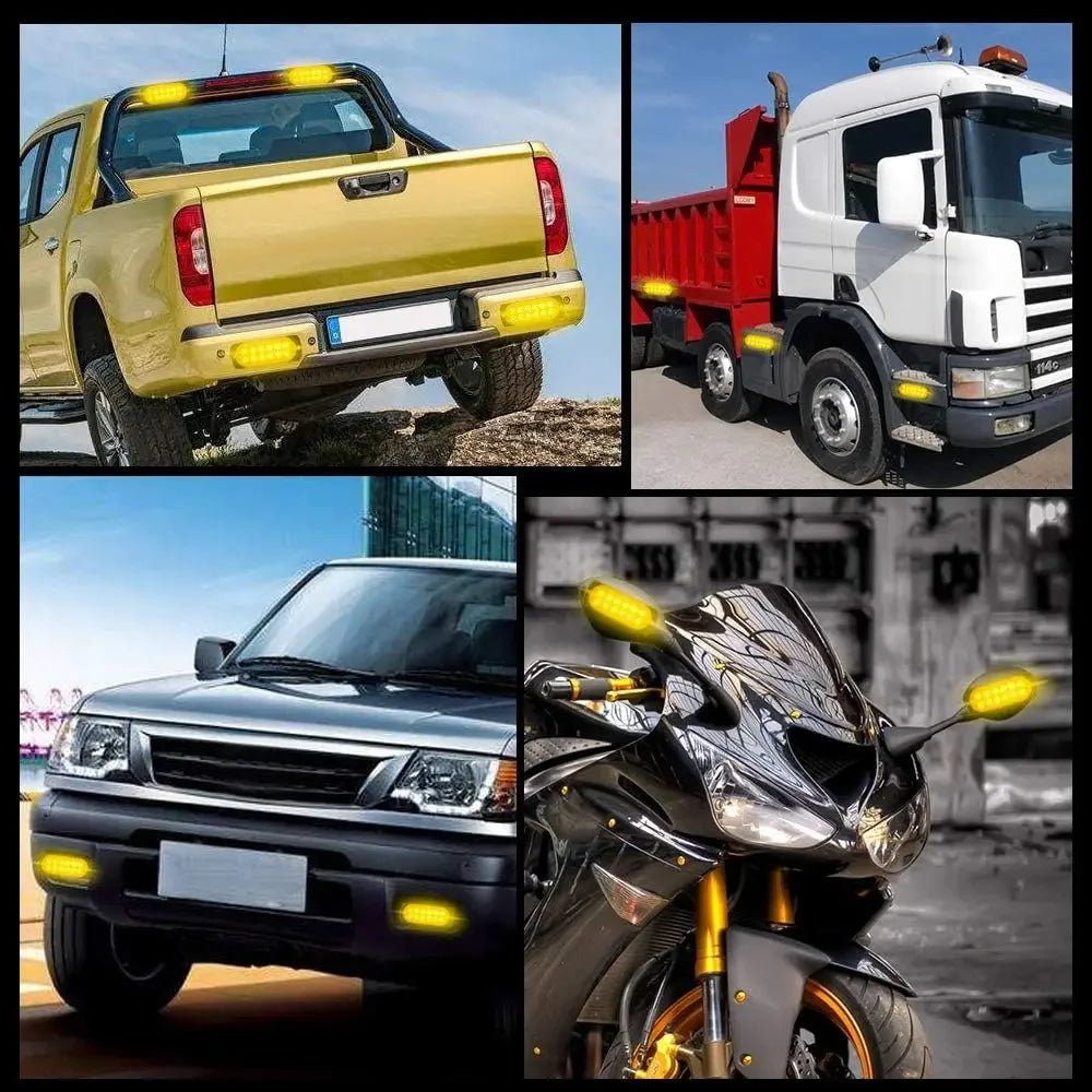 For Trailer 4X12 Remote Control Strobe Truck Flash Warning