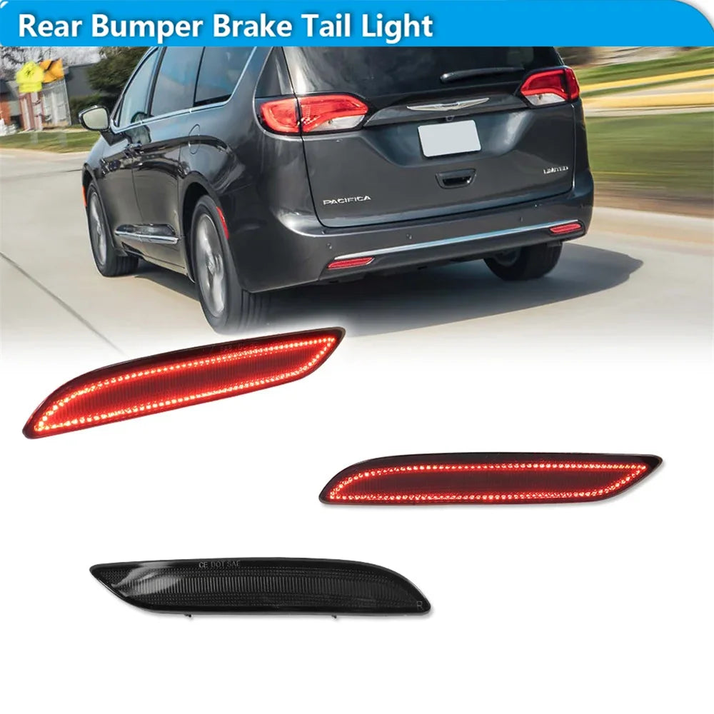For Chrysler Pacifica & Voyager Rear Bumper Reflector Red Tai