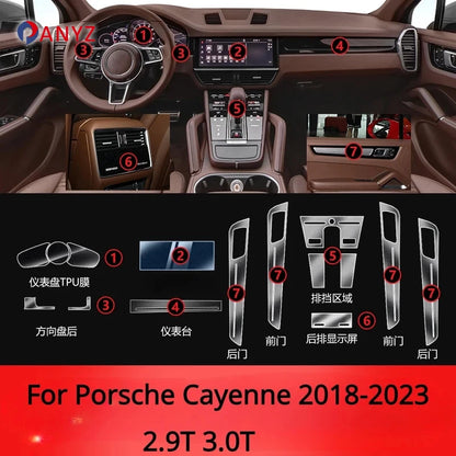 For Porsche Cayenne 2023-2018 Interior Center Console
