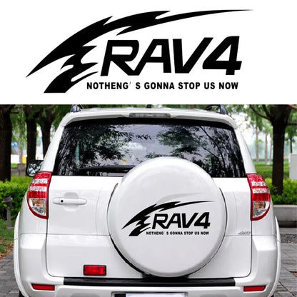 For Rav4 Spare Tire Decal Creative Sticker off-road Racing