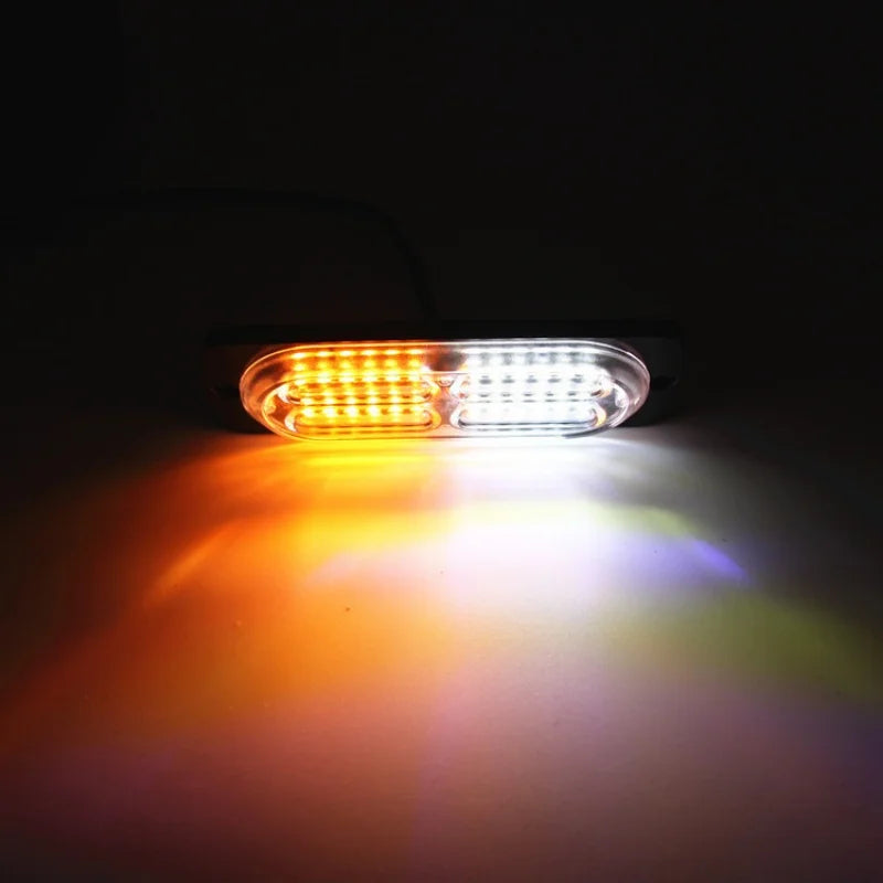 24SMD Strobe Warning 12V 24V Flash Truck Traffic Side