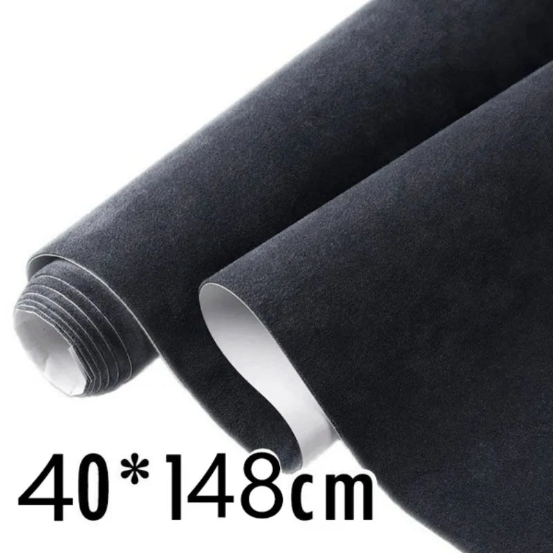 Soft Velvet Cloth Sticker Fluff Fabric Suede Wrapping Film