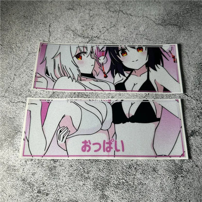 For Laptop Computer Case Trunk Auto Anime Bikini Girl Sticker