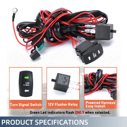 Utv Turn Signal Kit ATV Street Legal Rocker Switch