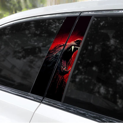 2PCS Monster Eyes Sticker Animal B Pillar Waterproof Modified
