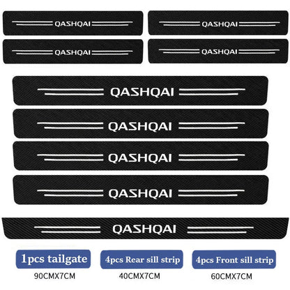 For Nissan Qashqai Threshold Guard Seametal Stickers Door Edge