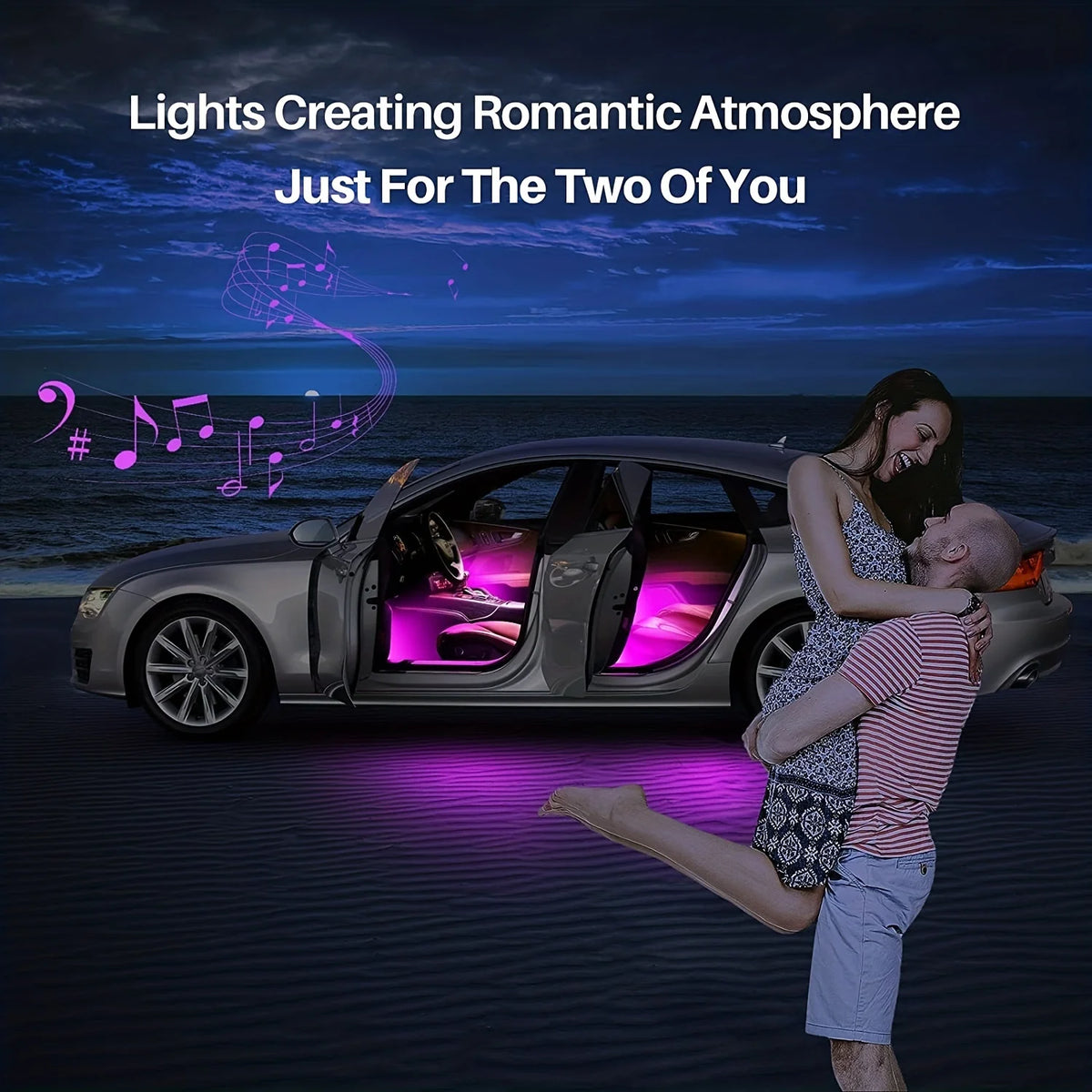For Volkswagen Polo Interior Mood Ambient RGB 64-color Kit