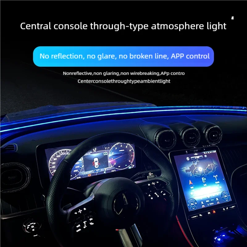 1.5m USB APP RGB Windshield Ambient Interior wrap-around
