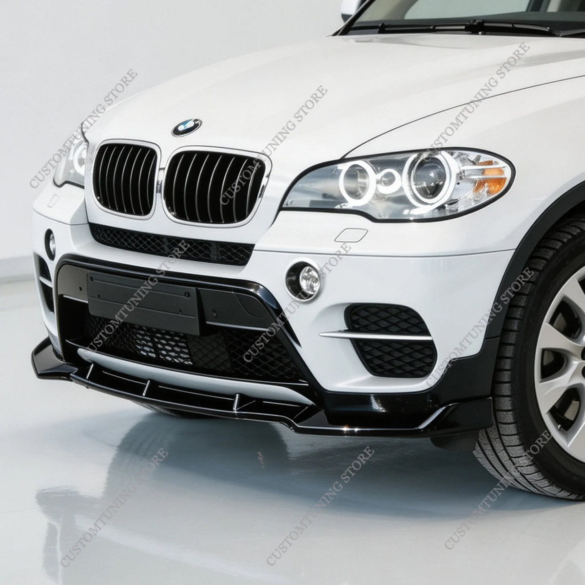 For BMW X5 E70 Standard X-line 2010-2013 Facelift Gloss Black