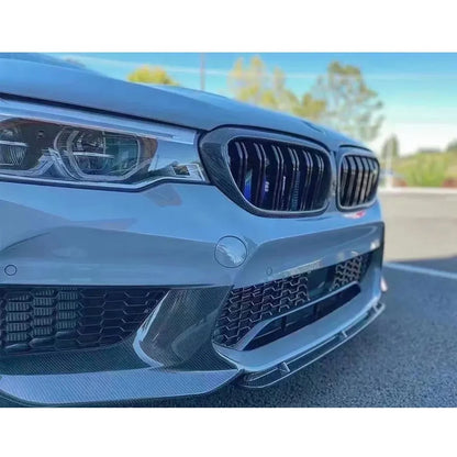 For BMW M5 F90 Carbon Fiber Front Lip Bumper Separator Diffuser