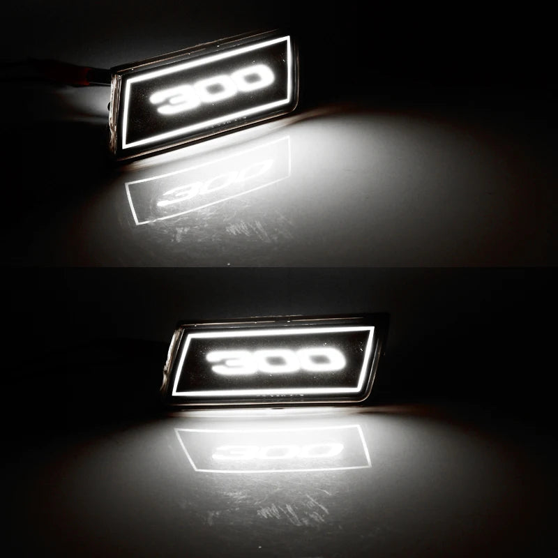 For Chrysler 300 300C 3D Optic 300 Logo Side Marker Assembly