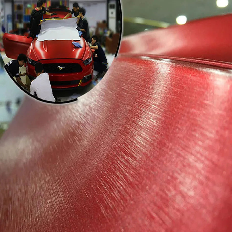 Various Kinds Glossy Matte Red Vinyl Wrap 3D Carbon
