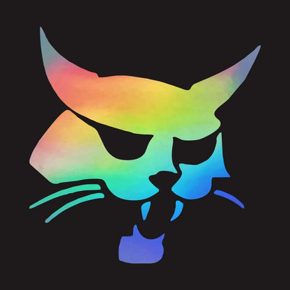 Design Bobcat Head Silhouette Sticker Waterproof Sunscreen Vinyl