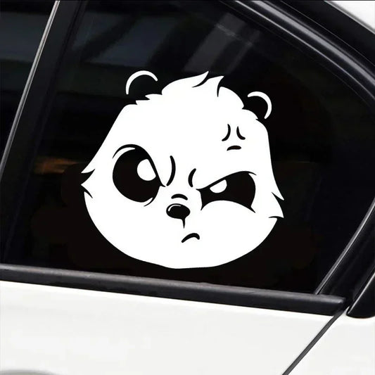 13x13cm Angry Cute Panda Sticker Body Bumper Windows Motorcycle