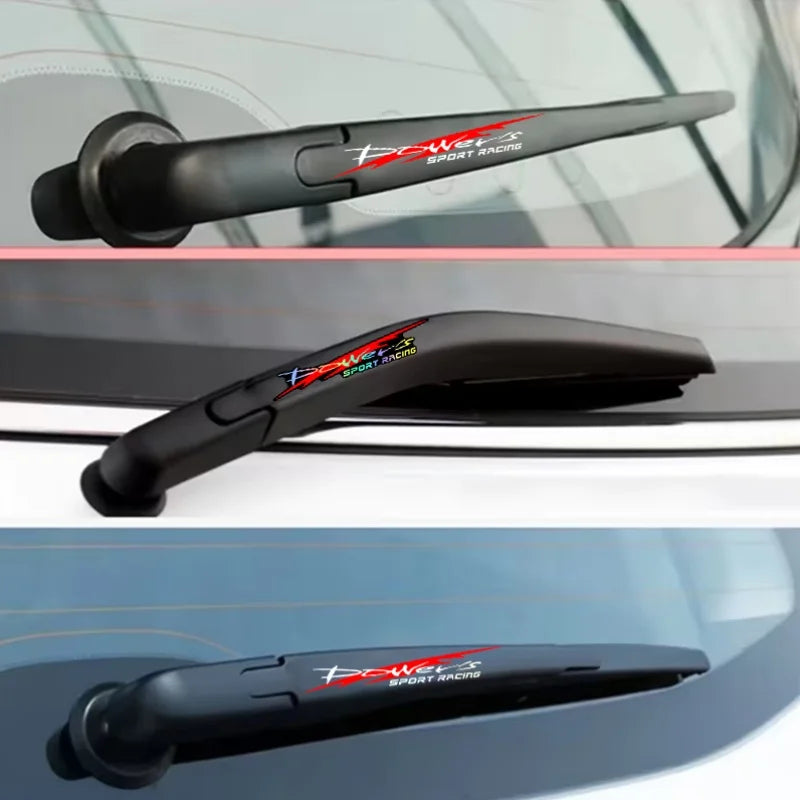 2PCS Sport Stickers Waterproof Sunproof Durable Colorful Laser