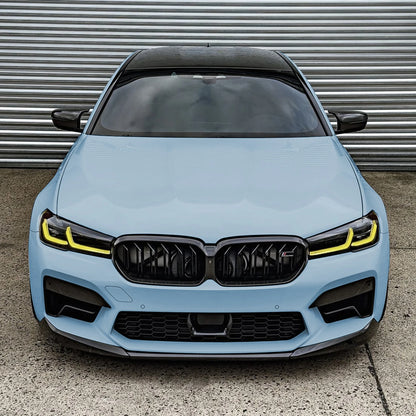 For BMW F90 M5 Lci 2021-2024 Front Bumper Spoiler Lip Carbon