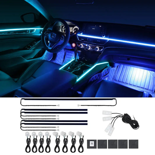 In Interior Acrylic Guide Fiber Strip RGB Color Atmosphere