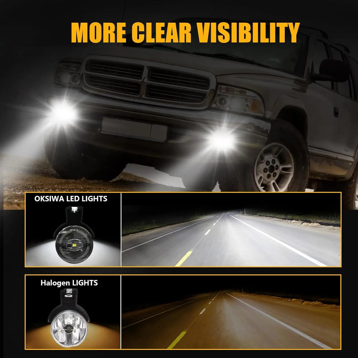 For Dodge Dakota 1997-2000 Daytime Running Fog 1998-2000 Durango