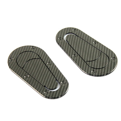 For Hood Lock Racing Bonnet Decorative r-ep Carbon Fiber Sticker