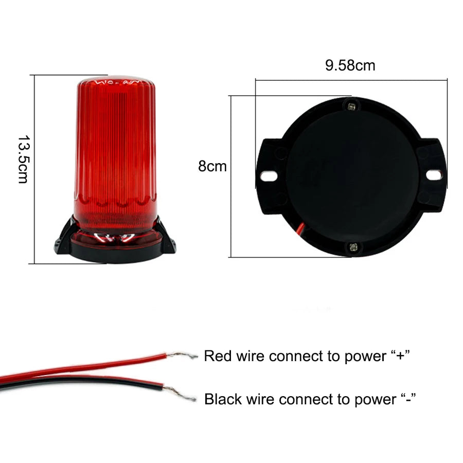 Strobe Emergency Rotating Traffic Indication Flash Beacon Orange