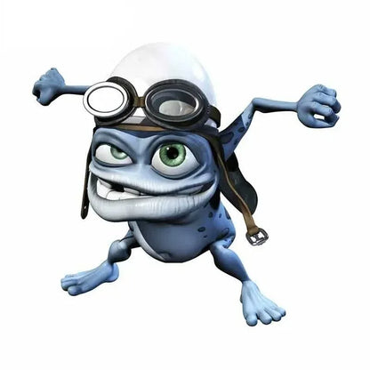 Stickers Motorcycle Decals Funny Crazy Frog Cartoon Vinyl Decal