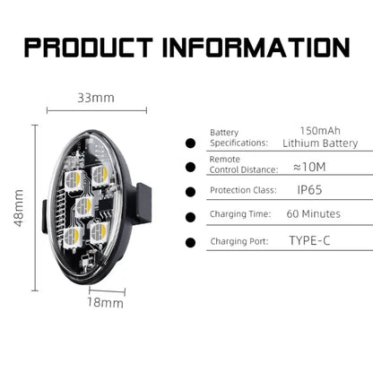 For Bicycle E-Scooter Motorcycle Helmet Safety Wireless RGB