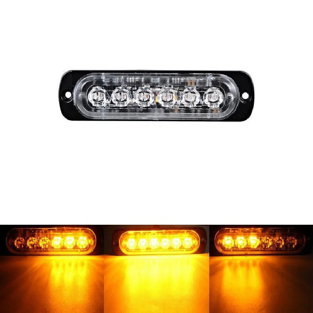 12V 24V Strobe Flashing Emergency 6LED Flash Truck Trailer