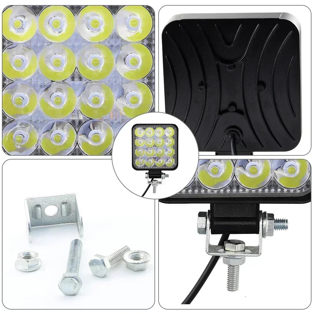 For Offroad Work Driving Super Bright Fog Drl Trucks 4X4 ATV