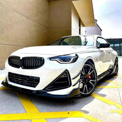 For BMW 2 Series G42 M240I M235I M Sport 2022UP Glossy Black